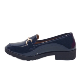 Mocasines de mujer azul marino A9002 2