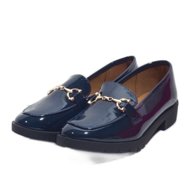 Mocasines de mujer azul marino A9002 3