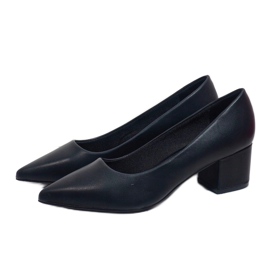Zapatos de tacón negros clásicos en el pilar A-3371 3