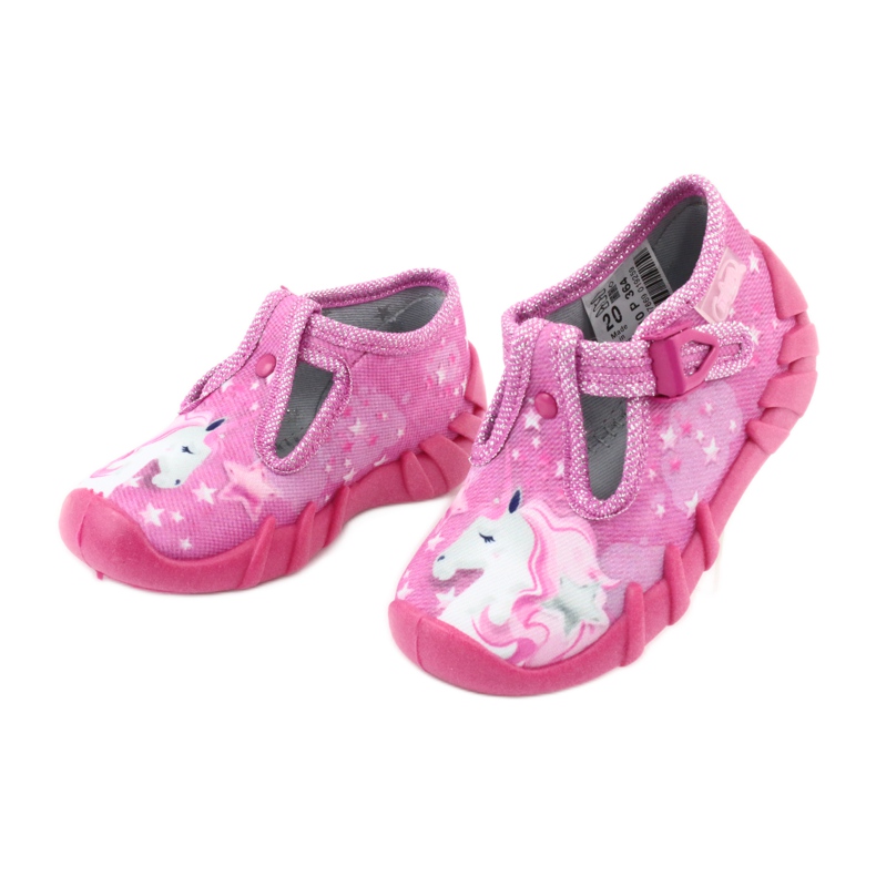 Calzado infantil befado 110P364 rosa gris 3