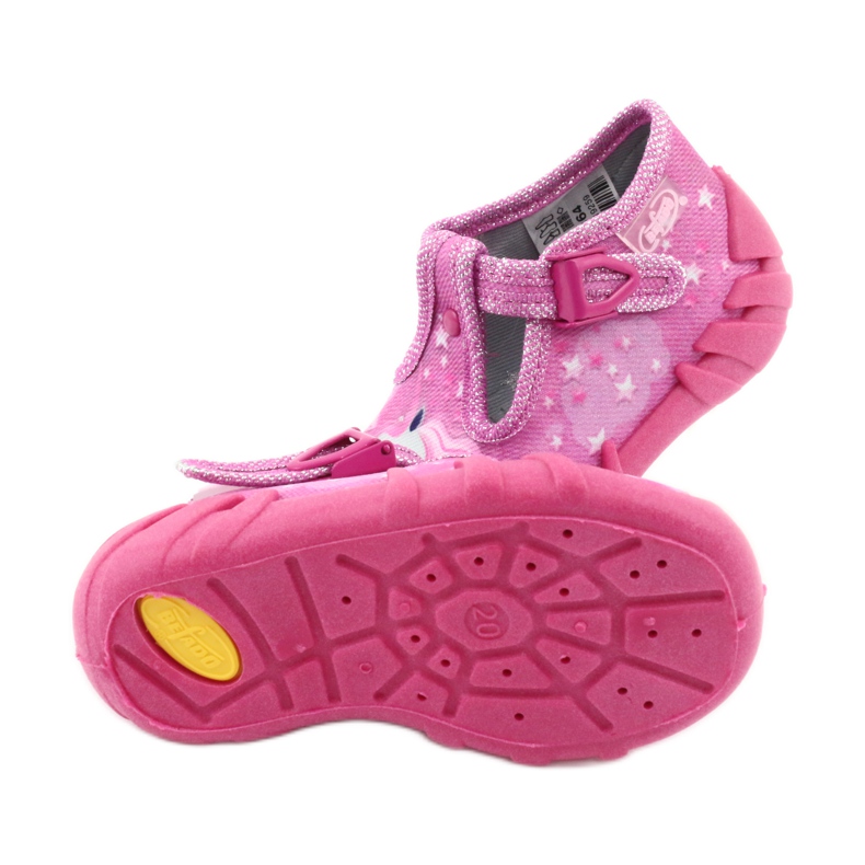 Calzado infantil befado 110P364 rosado gris 5