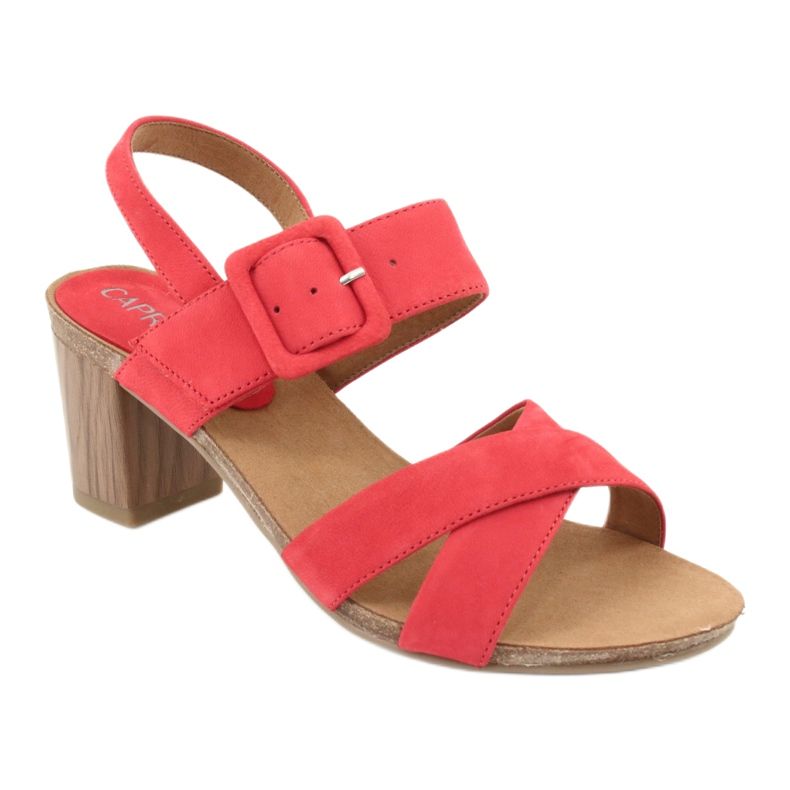 Sandalias rojas en el poste Caprice 28317 rojo 1