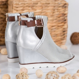 Filippo Botines plateados gris 3