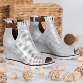 Filippo Botines plateados gris 4