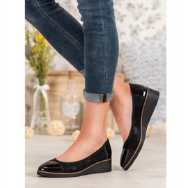 Bailarinas VINCEZA de cuña negro multicolor 1