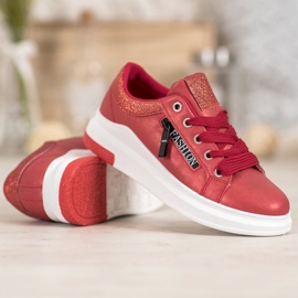 SHELOVET Zapatos deportivos de moda rojo 5