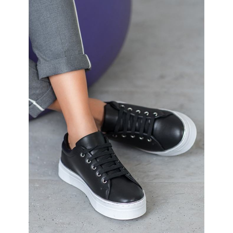 SDS Zapatillas deportivas en la plataforma negro 1