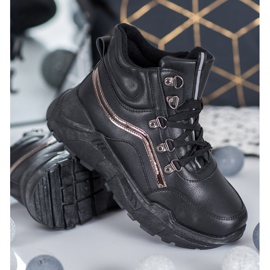 Queentina Zapatillas cálidas negro 3