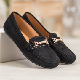 Fama Mocasines de textil negro 5