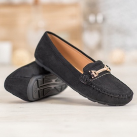 Fama Mocasines de textil negro 6
