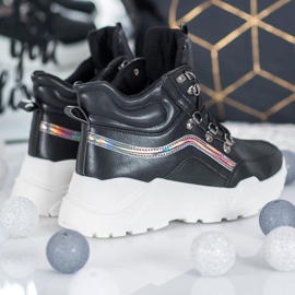 Ideal Shoes Botas de moda negro 2 Ideal Shoes Botas de moda negro 2