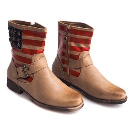 Warm Booties Jodhpur boots Y350 Beige 3