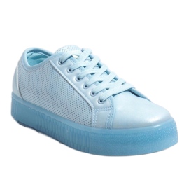 Zapatillas de mujer creepers azules F-2969 1 Zapatillas de mujer creepers azules F-2969 1