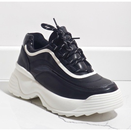 Deportivas negras de polipiel 7918-Y negro 1 Deportivas negras de polipiel 7918-Y negro 1