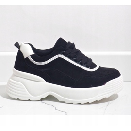 Deportivas negras de ecopiel 7917-Y negro 1