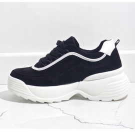 Deportivas negras de ecopiel 7917-Y negro 2 Deportivas negras de ecopiel 7917-Y negro 2