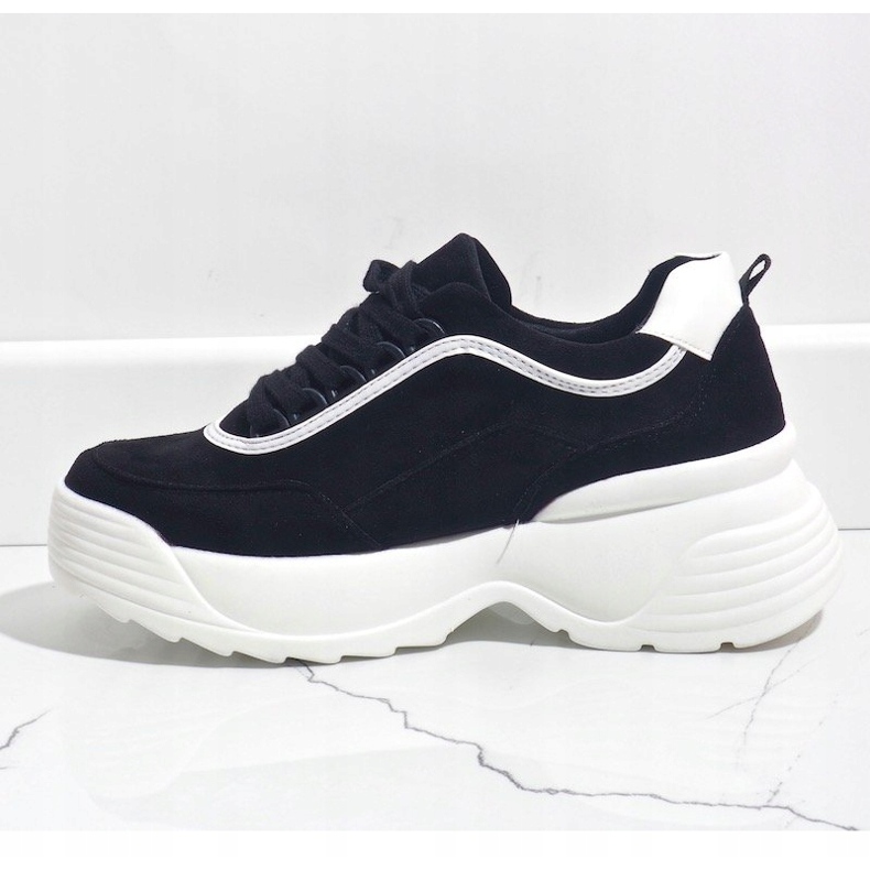 Deportivas negras de ecopiel 7917-Y negro 2 Deportivas negras de ecopiel 7917-Y negro 2