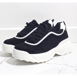 Deportivas negras de ecopiel 7917-Y negro 3