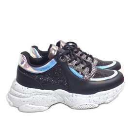 Zapatillas deportivas negras con HL-08 negro 1