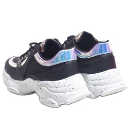 Zapatillas deportivas negras con HL-08 negro 2