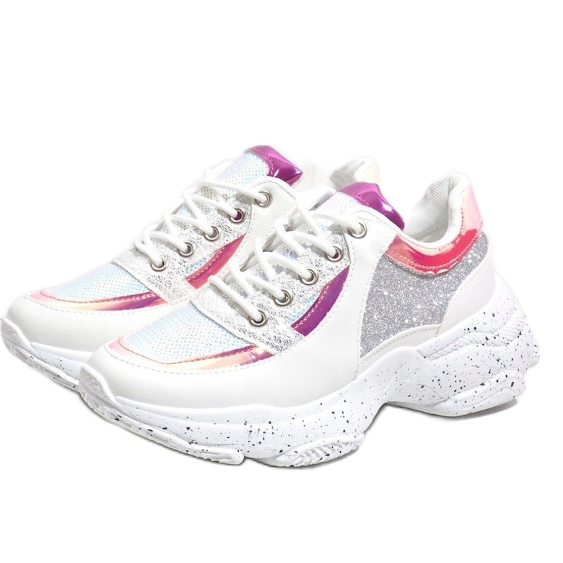 Zapatillas deportivas blancas con HL-08 blanco multicolor 1