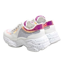 Zapatillas deportivas blancas con HL-08 blanco multicolor 2