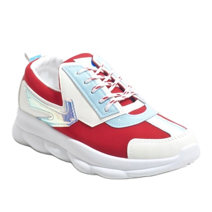 Deportivas blancas de mujer W-3112 blanco rojo multicolor 1
