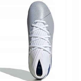 Las botas de fútbol adidas Nemeziz 19.3 Fg Jr EG7245 gris plata 2