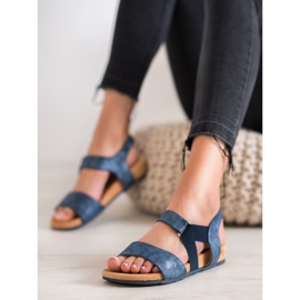 SHELOVET Cómodas Sandalias Azul Marino 2