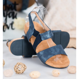SHELOVET Cómodas Sandalias Azul Marino 3