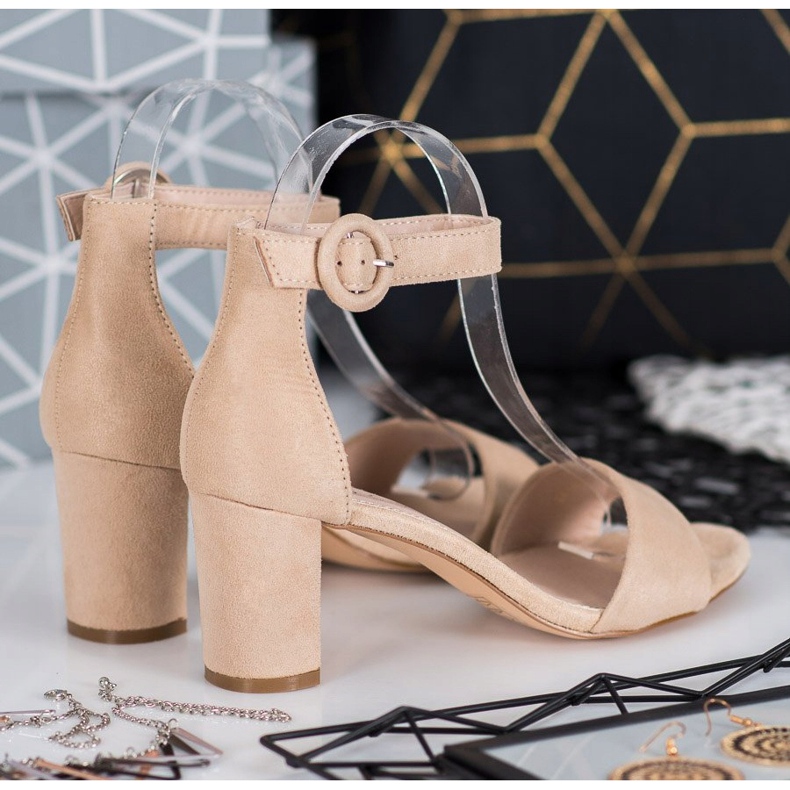 Evento Sandalias clásicas de tacón alto marrón 1