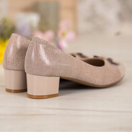 Zapatos de salón con lazo VINCEZA marrón 4