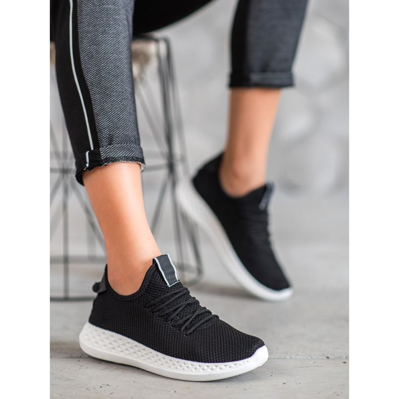 SHELOVET Calzado deportivo con malla negro 2