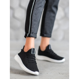 SHELOVET Calzado deportivo con malla negro 1