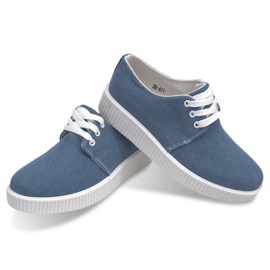 Botas Creepers en la plataforma azul SB-A11 2