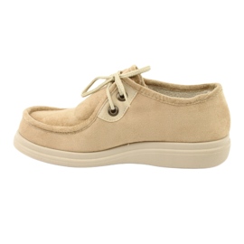 Zapatos de mujer befado pu 871D007 beige 4