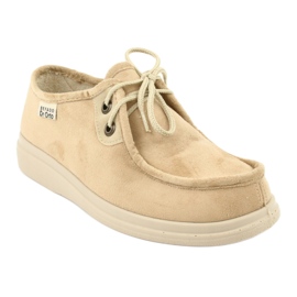 Zapatos de mujer befado pu 871D007 beige 3