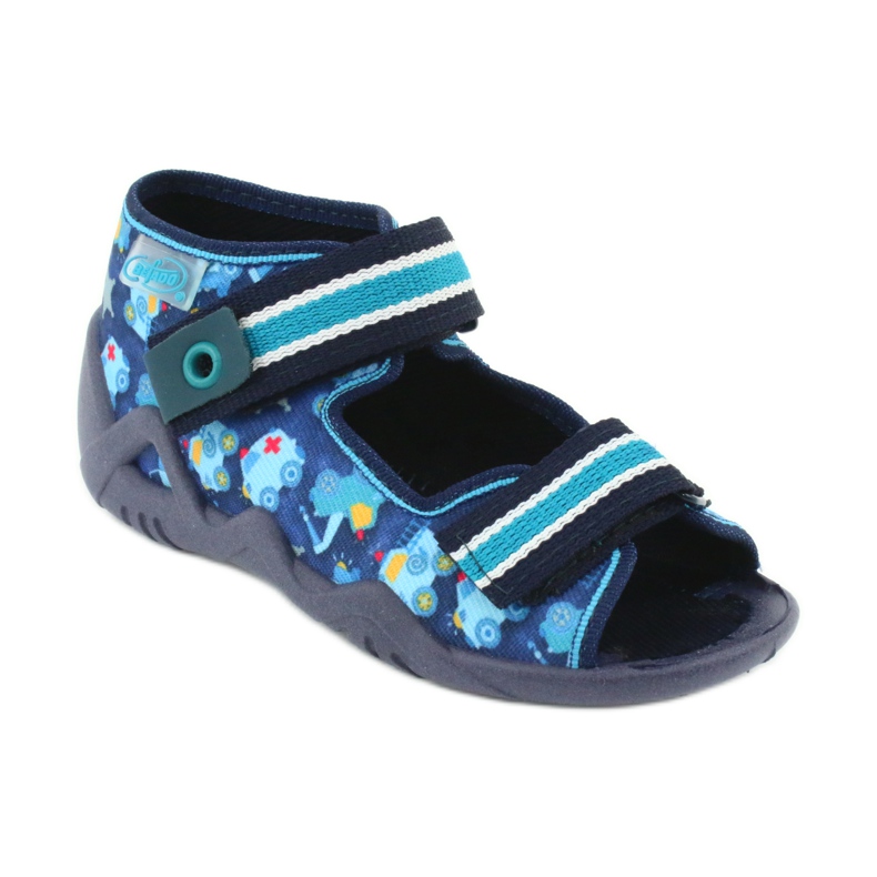 Sandalias befado calzado infantil 250P090 blanco azul marino azul 1