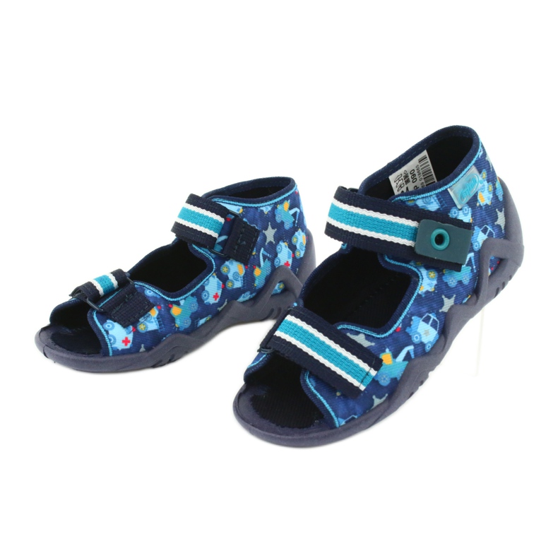 Sandalias befado calzado infantil 250P090 blanco azul marino azul 3