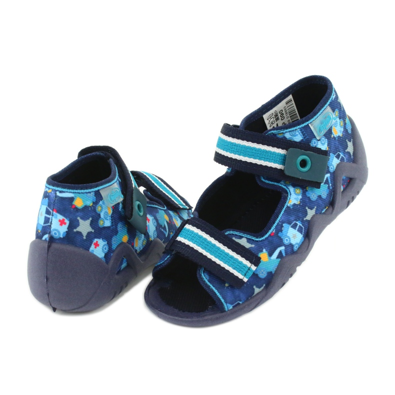Sandalias befado calzado infantil 250P090 blanco azul marino azul 4