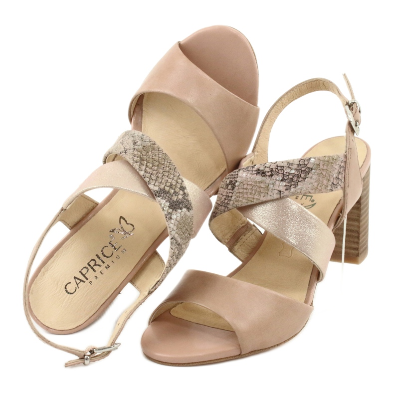 Sandalias de mujer Caprice 28312 beige 5