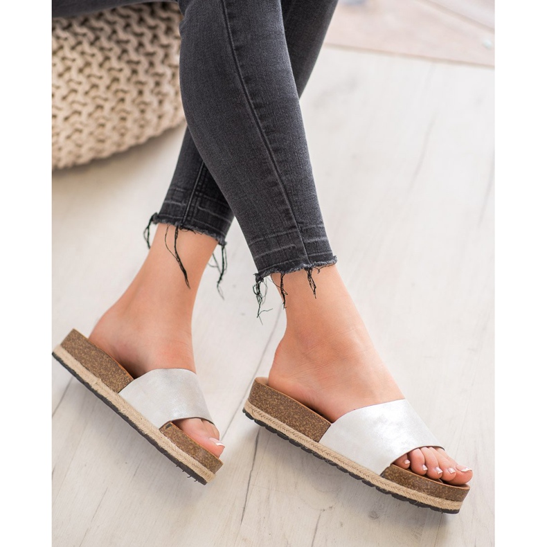 Goodin Zapatillas de plata de moda gris 1