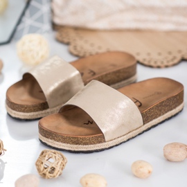 Goodin Zapatillas doradas de moda dorado 1 Goodin Zapatillas doradas de moda dorado 1