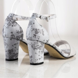 Goodin Sandalias con estilo con encaje gris 1 Goodin Sandalias con estilo con encaje gris 1