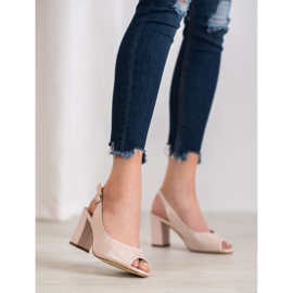 Elegantes sandalias abiertas Sergio Leone rosado 4