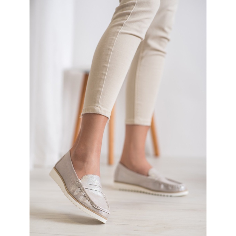 Sergio Leone Mocasines en la plataforma beige 1