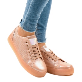 Zapatillas de mujer rosa creepersy F-2969 rosado 1