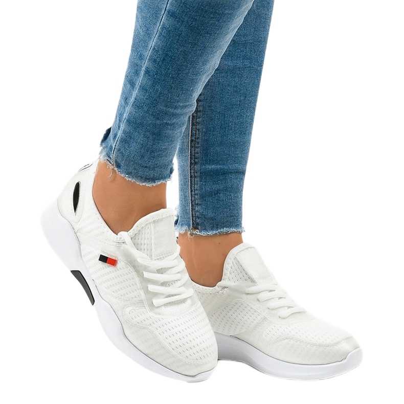 Zapatillas deportivas de mujer blancas SH809 blanco 1