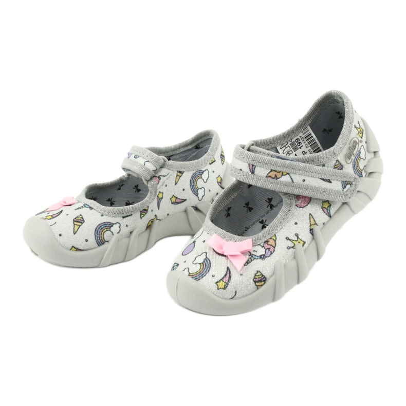 Calzado infantil befado 109P199 gris multicolor 3
