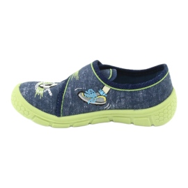 Calzado infantil befado 557P138 azul marino verde 7